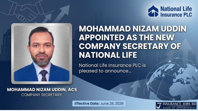 Nizam Uddin Appointed as the New Company Secretary of National Life